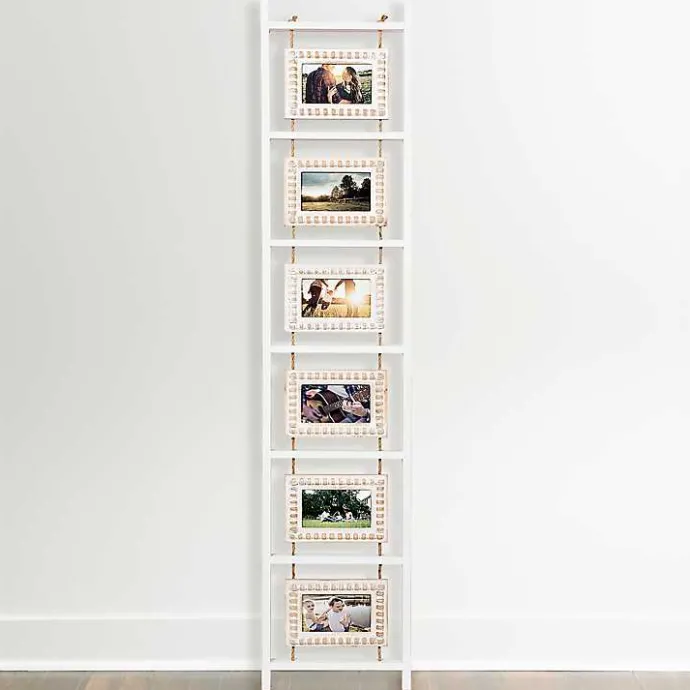 Sale Kirklands Home Beaded Frame Photo Collage Ladder White