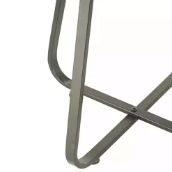 Kirklands Home Beaded Wood Rattan Round Accent Table Brown