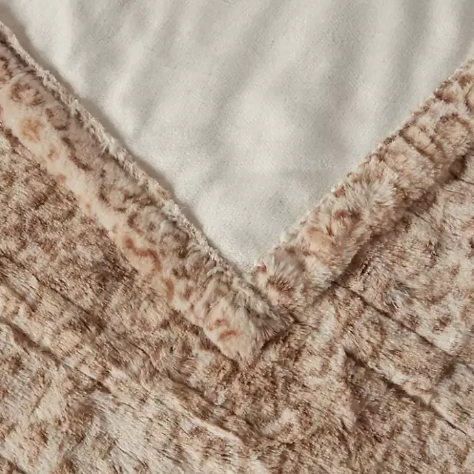 Best Kirklands Home Beautyrest Leopard Faux Fur Oversized Heated Throw Brown
