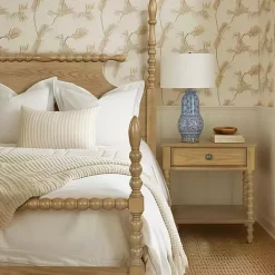 Clearance Kirklands Home Beckett Camel Oak Wood Nightsd Tan