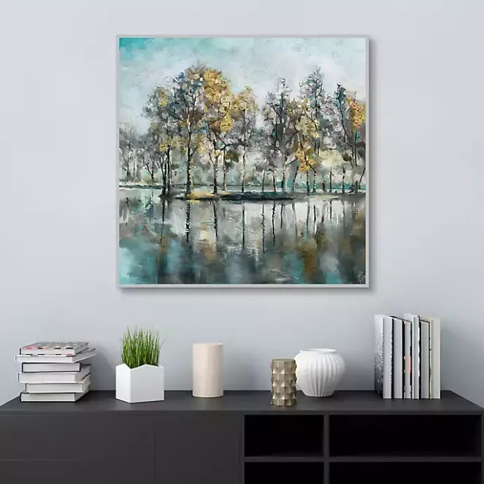Outlet Kirklands Home Beckoning Tree Grove Framed Canvas Art
