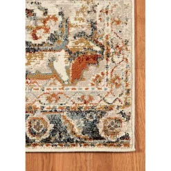 Sale Kirklands Home Beige and Gold Medallion Area Rug, 5x7