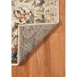 Sale Kirklands Home Beige and Gold Medallion Area Rug, 5x7