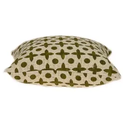 Online Kirklands Home Beige and Green Patterned Pillow