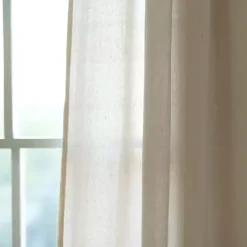 Best Kirklands Home Beige Burlap Knotted Curtain Panel Set, 108 in. Tan