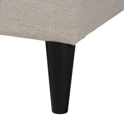 Best Kirklands Home Beige Button Tufted Headboard Full Platform Bed Tan