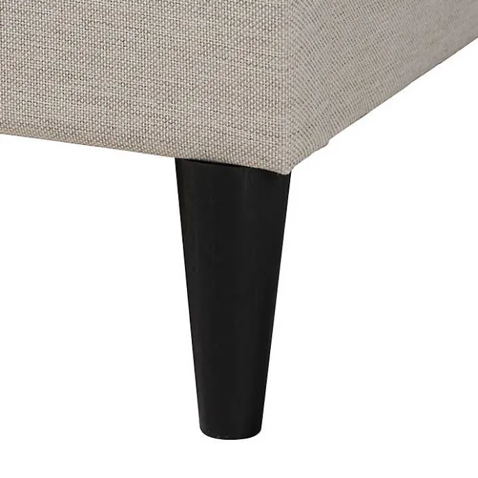 Best Kirklands Home Beige Button Tufted Headboard Full Platform Bed Tan