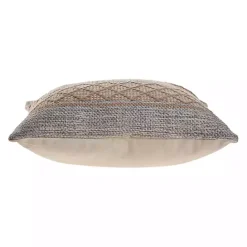 Outlet Kirklands Home Beige Criss Cross Accent Pillow Brown