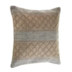 Outlet Kirklands Home Beige Criss Cross Accent Pillow Brown