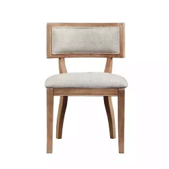 Outlet Kirklands Home Beige Curved Back Dining Chairs, Set of 2 White