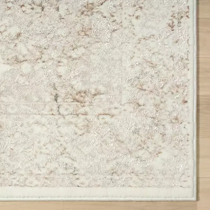 Best Kirklands Home Beige Faded Damask Area Rug, 5x7 Tan