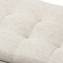 Sale Kirklands Home Beige Grid-Tufted Contemporary Storage Bench Tan