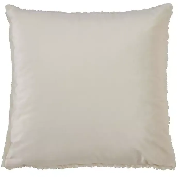 Best Kirklands Home Beige Sherpa Pillow Ivory