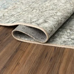 Best Kirklands Home Beige Sotho Washable Area Rug, 5x7 Tan