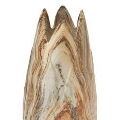 Best Kirklands Home Beige Stoneware Jagged Vase, 20 in. Brown