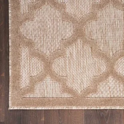 Best Kirklands Home Beige Trellis Indoor/Outdoor Area Rug, 5x7 Tan