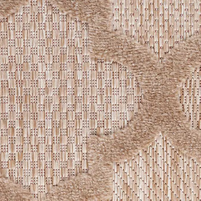 Best Kirklands Home Beige Trellis Indoor/Outdoor Area Rug, 5x7 Tan