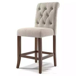 Discount Kirklands Home Beige Tufted Landon Counter Stools, Set of 2 Tan