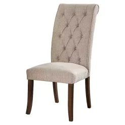 Clearance Kirklands Home Beige Tufted Landon Dining Chairs, Set of 2 Tan