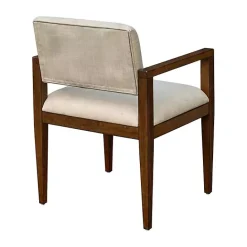 Discount Kirklands Home Beige Upholstered Wood Dining Chairs, Set of 2 Tan