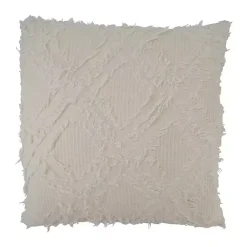 Outlet Kirklands Home Beige Waffle Weave Pillow Ivory