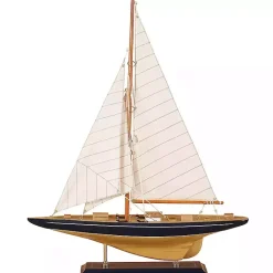 Clearance Kirklands Home Beige Wood Coastal Sailboat, 21 in.