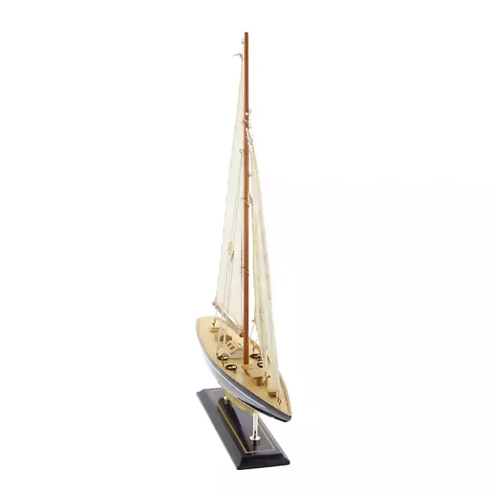 Clearance Kirklands Home Beige Wood Coastal Sailboat, 21 in.