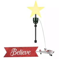 Outlet Kirklands Home Believe Animated Biplane Tree Topper