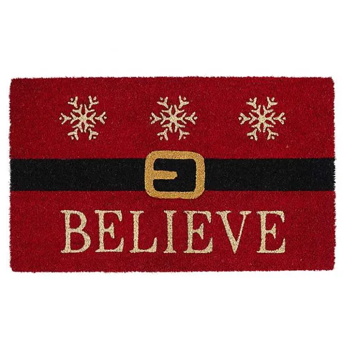 Sale Kirklands Home Believe Santa Doormat