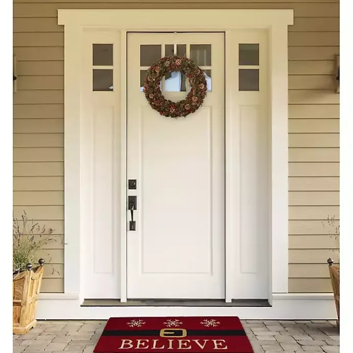 Sale Kirklands Home Believe Santa Doormat