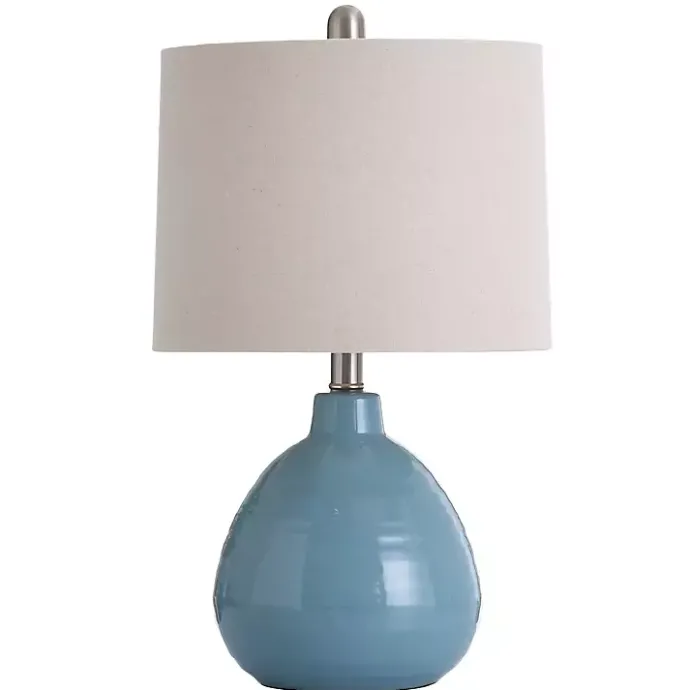 Discount Kirklands Home Bermuda Blue Ceramic Table Lamp Tan