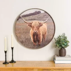 Best Kirklands Home Bernie II Round Framed Canvas Art Print