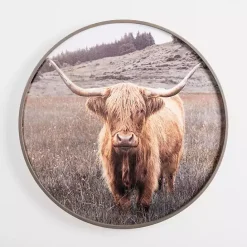 Best Kirklands Home Bernie II Round Framed Canvas Art Print