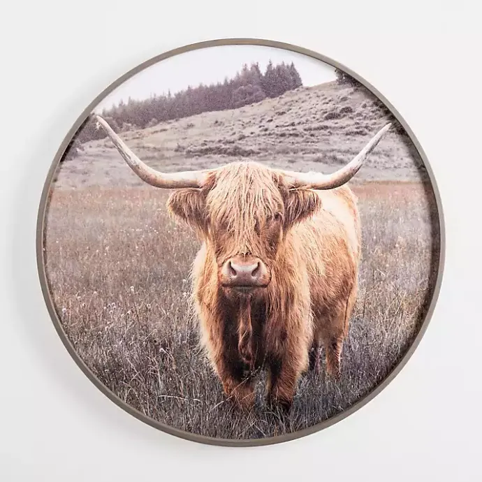 Best Kirklands Home Bernie II Round Framed Canvas Art Print