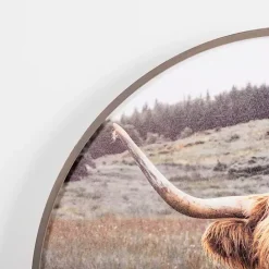 Best Kirklands Home Bernie II Round Framed Canvas Art Print