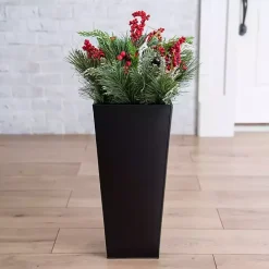 Outlet Kirklands Home Berry Pinecone Holiday Arrangement in Tall Planter