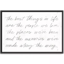New Kirklands Home Best Things Framed Canvas Art Print, 38x26 in.