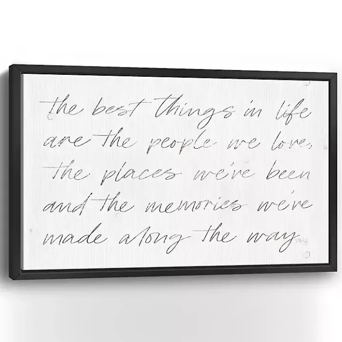 New Kirklands Home Best Things Framed Canvas Art Print, 38x26 in.