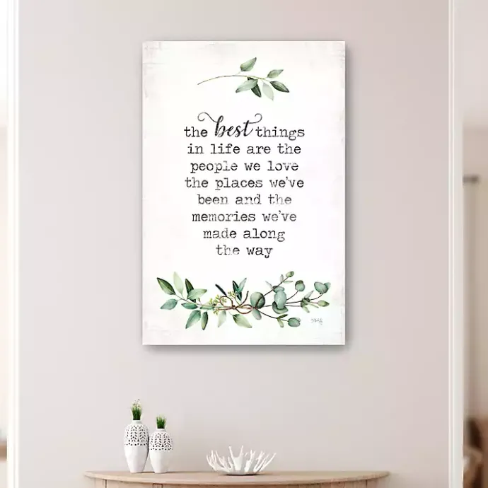 Best Kirklands Home Best Things in Life Canvas Art Print, 24x36 in.