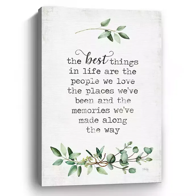 Best Kirklands Home Best Things in Life Canvas Art Print, 24x36 in.