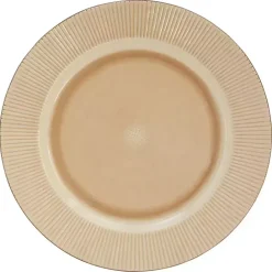 Clearance Kirklands Home Betsy Cream Ribbed 16-pc. Dinnerware Set Tan