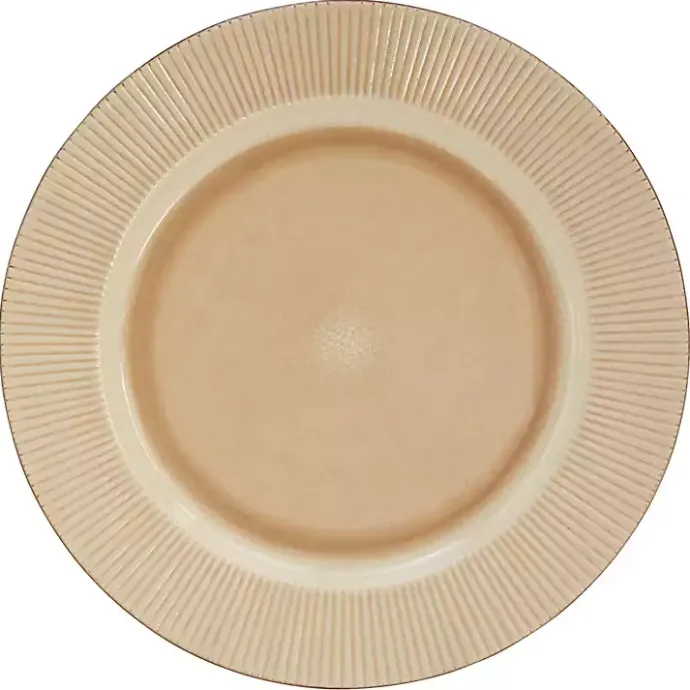 Clearance Kirklands Home Betsy Cream Ribbed 16-pc. Dinnerware Set Tan