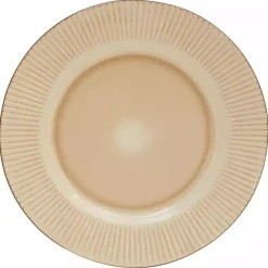 Clearance Kirklands Home Betsy Cream Ribbed 16-pc. Dinnerware Set Tan