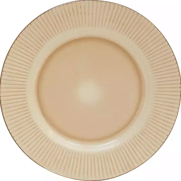 Clearance Kirklands Home Betsy Cream Ribbed 16-pc. Dinnerware Set Tan