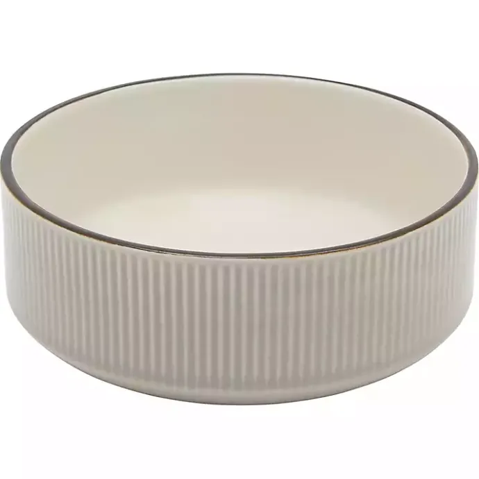 Kirklands Home Betsy Taupe Ribbed 16-pc. Dinnerware Set Tan