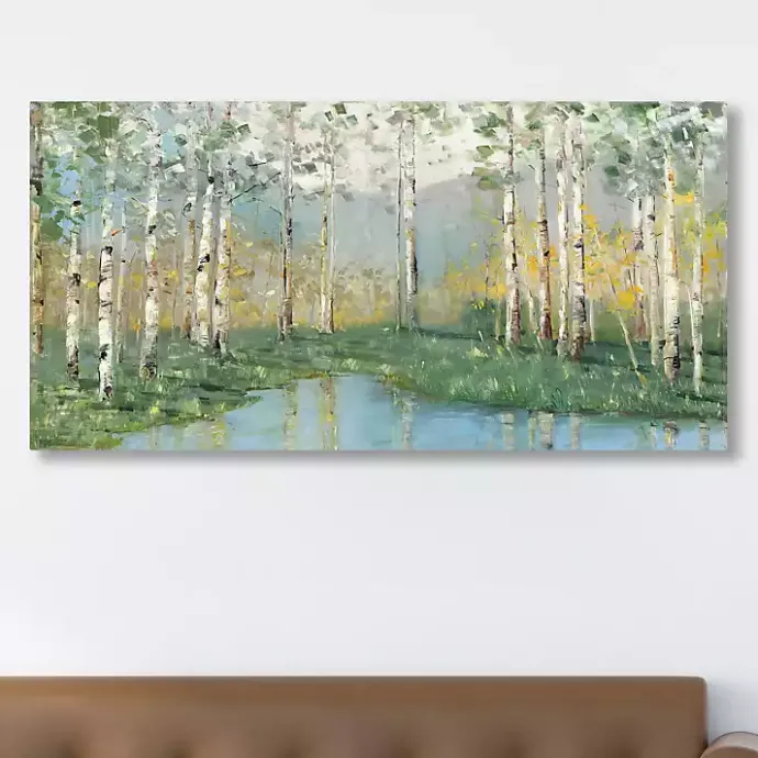 New Kirklands Home Birch River Giclee Canvas Art Print