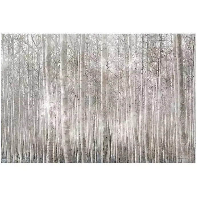Discount Kirklands Home Birch Trees Canvas Art Print Gray