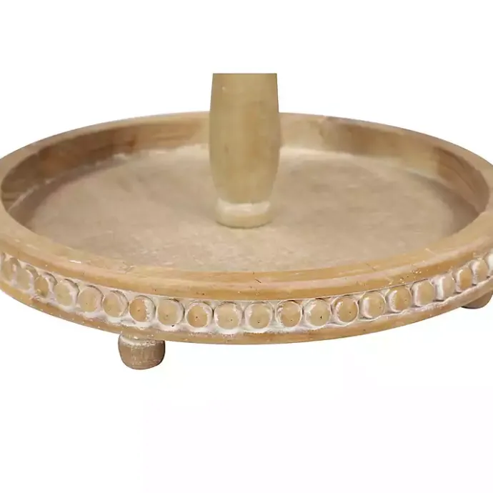 Sale Kirklands Home Birch Wood Tiered Tray Brown