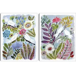 Kirklands Home Bird Love Framed Canvas Art Prints, Set of 2 Multi