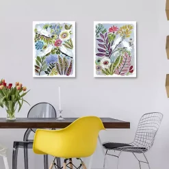 Kirklands Home Bird Love Framed Canvas Art Prints, Set of 2 Multi
